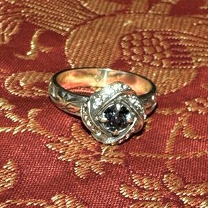 Brighton Eternity Knot blue ring size 9